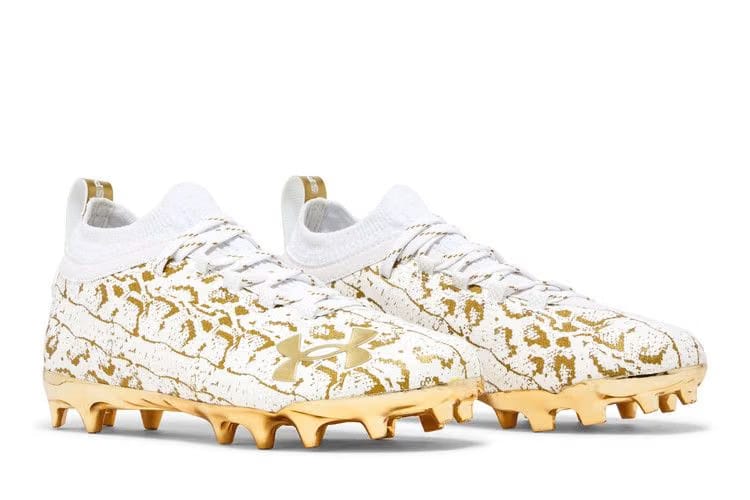Under Armour Spotlight Lux Suede 2.0 White Metallic Gold