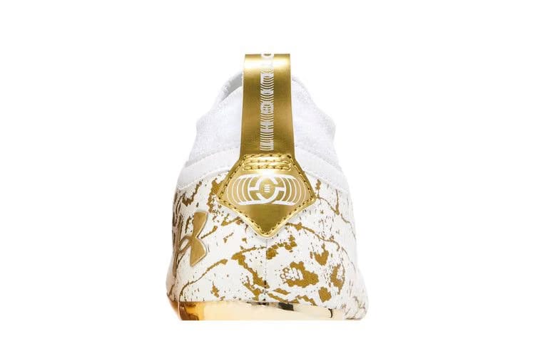 Under Armour Spotlight Lux Suede 2.0 White Metallic Gold