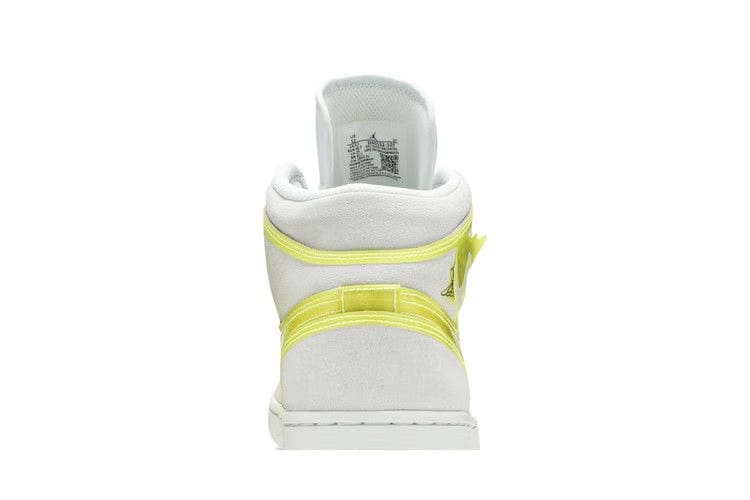 Wmns Air Jordan 1 Mid Lx Off White Opti Yellow