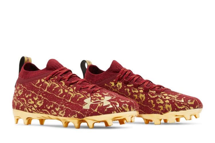 Under Armour Spotlight LUX Suede 2.0 Dark Red Metallic Gold