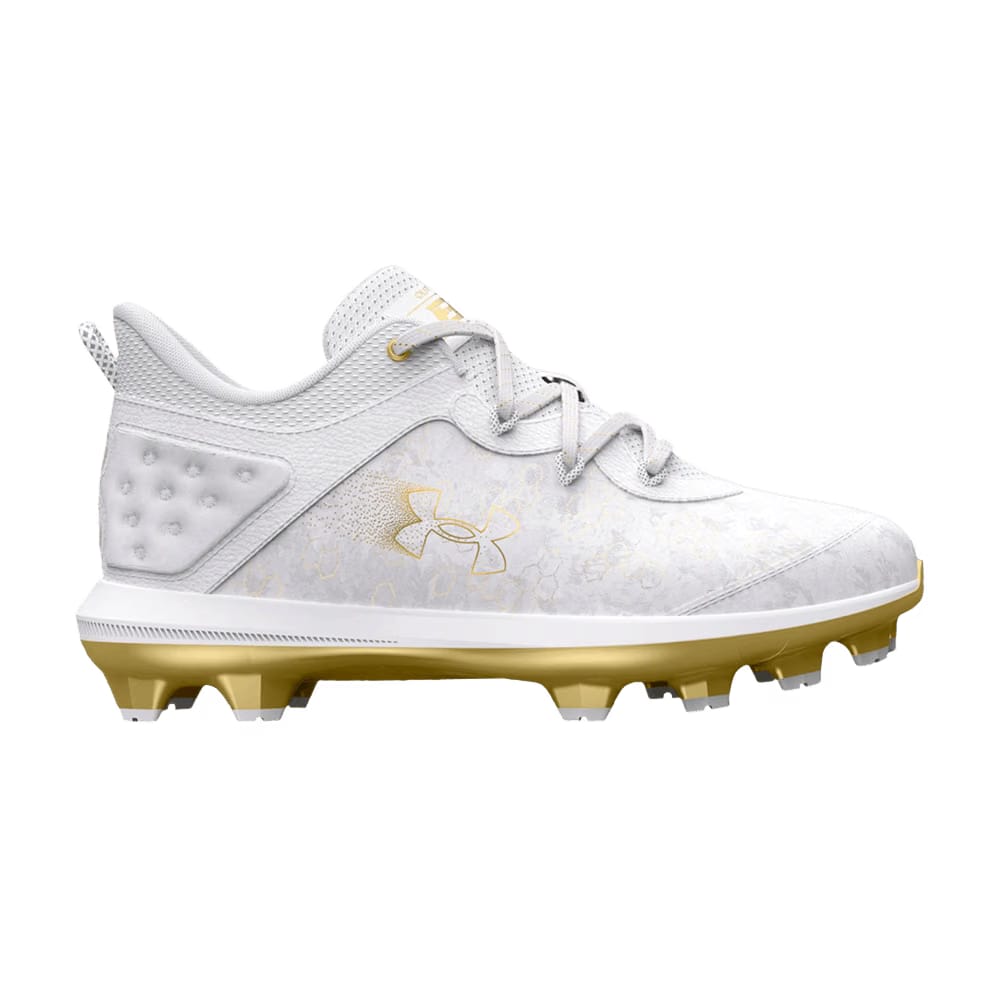 Under Armour Harper 8 TPU GS White Metallic Gold