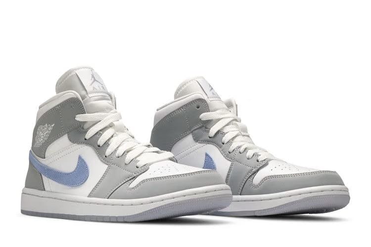 Wmns Air Jordan 1 Mid Wolf Grey Aluminum