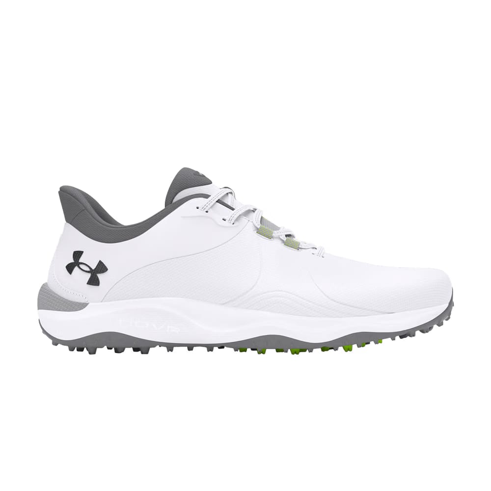 Under Armour Drive Pro Spikeless Golf Wide White Metallic Gun Metal