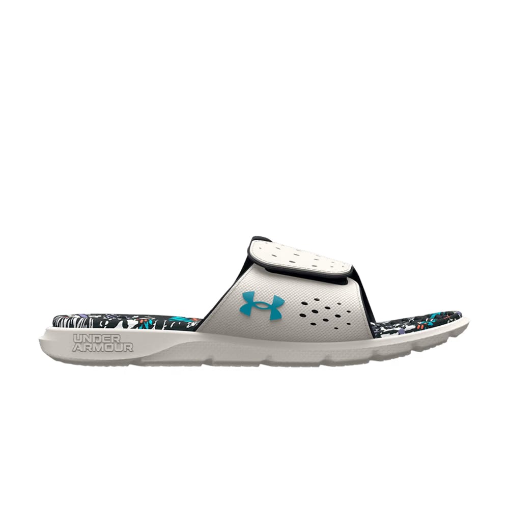 Under Armour Wmns Ignite 7 Graphic Footbed Slide 'Grey Mist Floral'