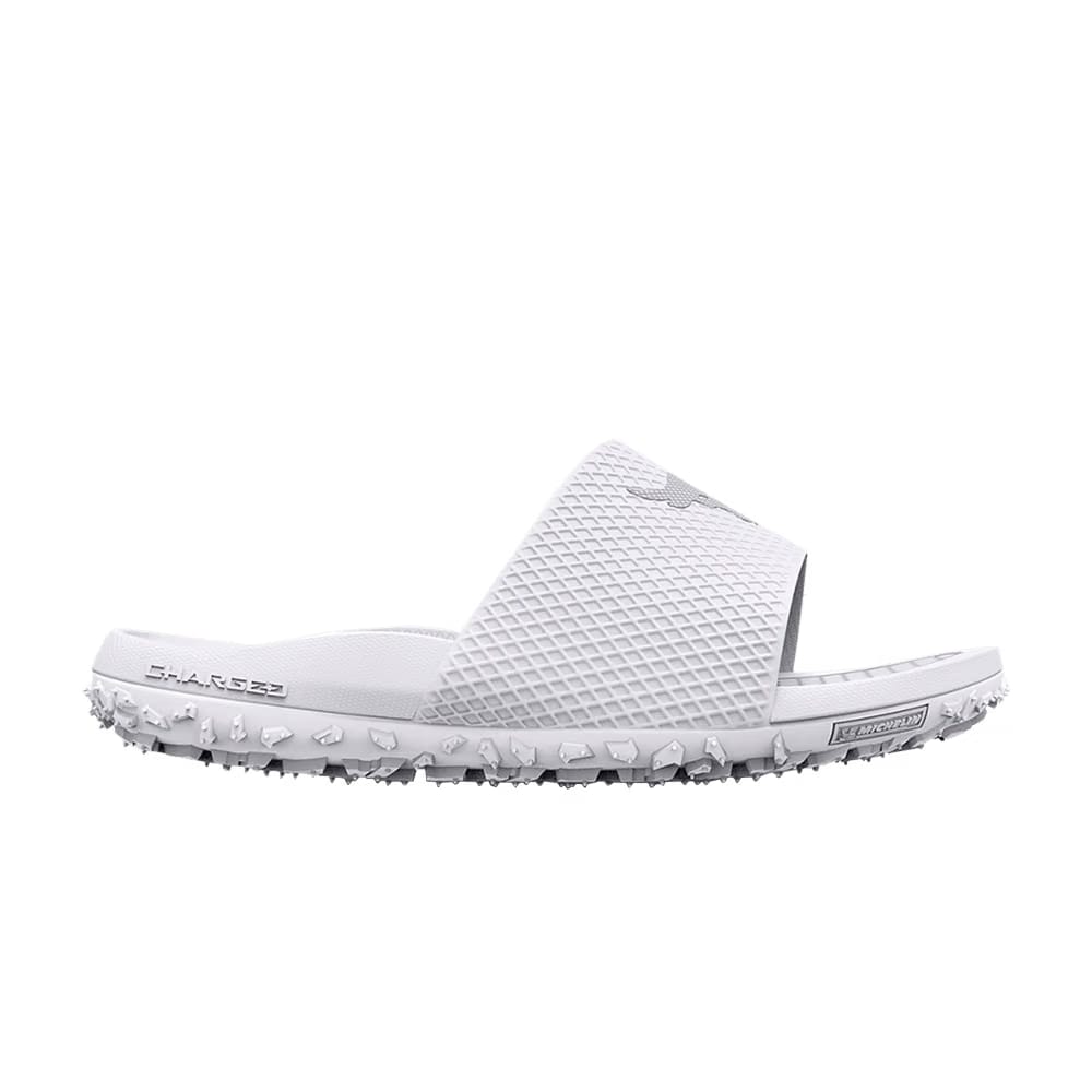 Under Armour Project Rock Slide White Halo Grey