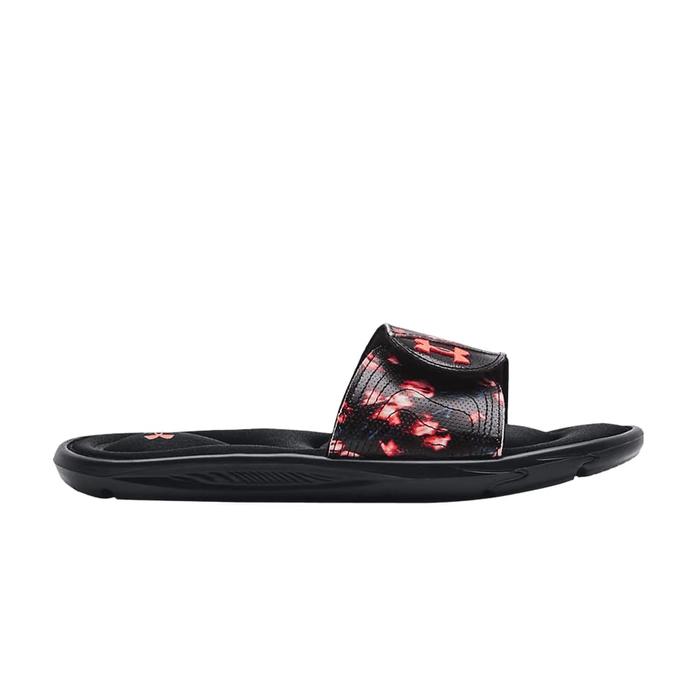 Under Armour Wmns Ignite 6 Graphic Strap Slide 'Black Afterglow'