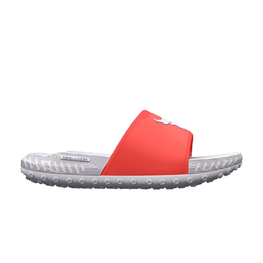 Under Armour Project Rock 3 Slide After Burn White