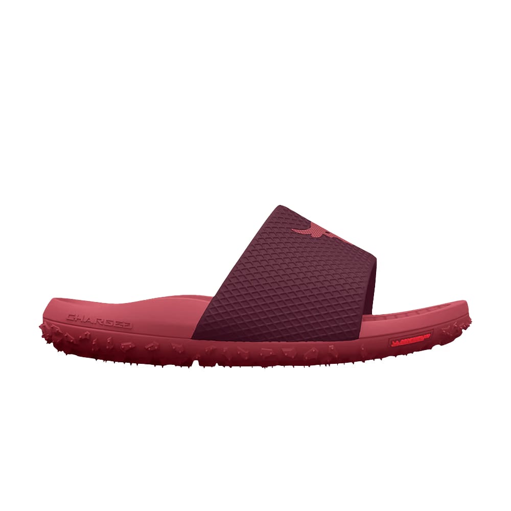 Under Armour Project Rock Slide Dark Maroon