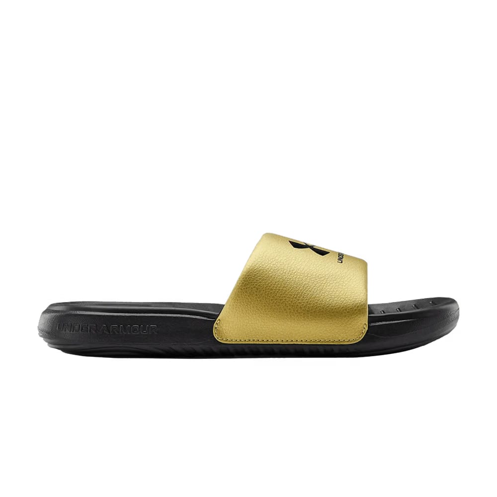 Under Armour Wmns Ansa Fixed Slides 'Black Metallic Gold'