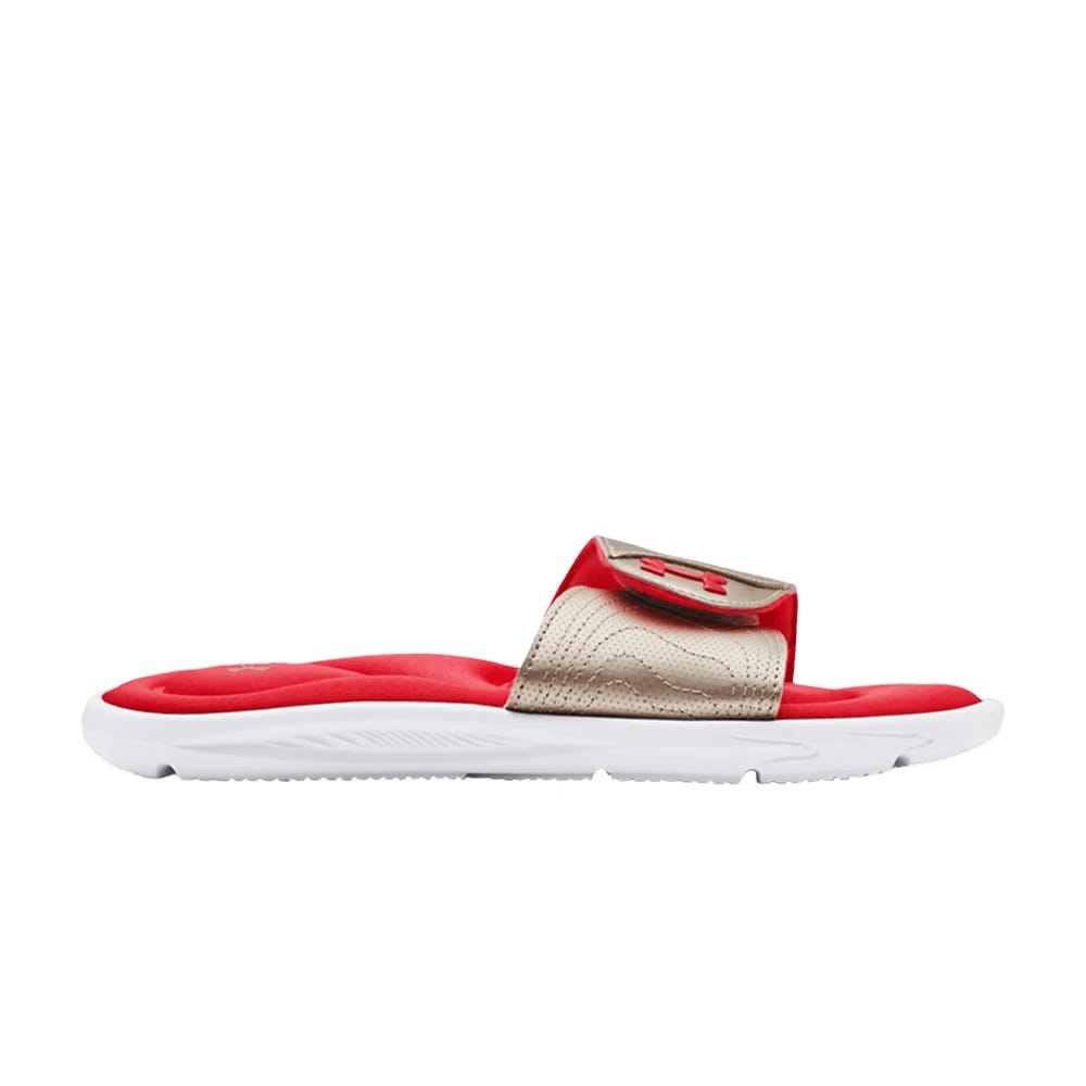 Under Armour Wmns Ignite 9 Slide 'White Metallic Faded Gold'