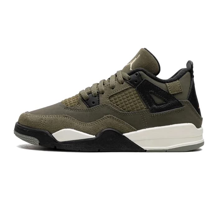 Jordan 4 Retro SE Craft Medium Olive (Pre School Kids)