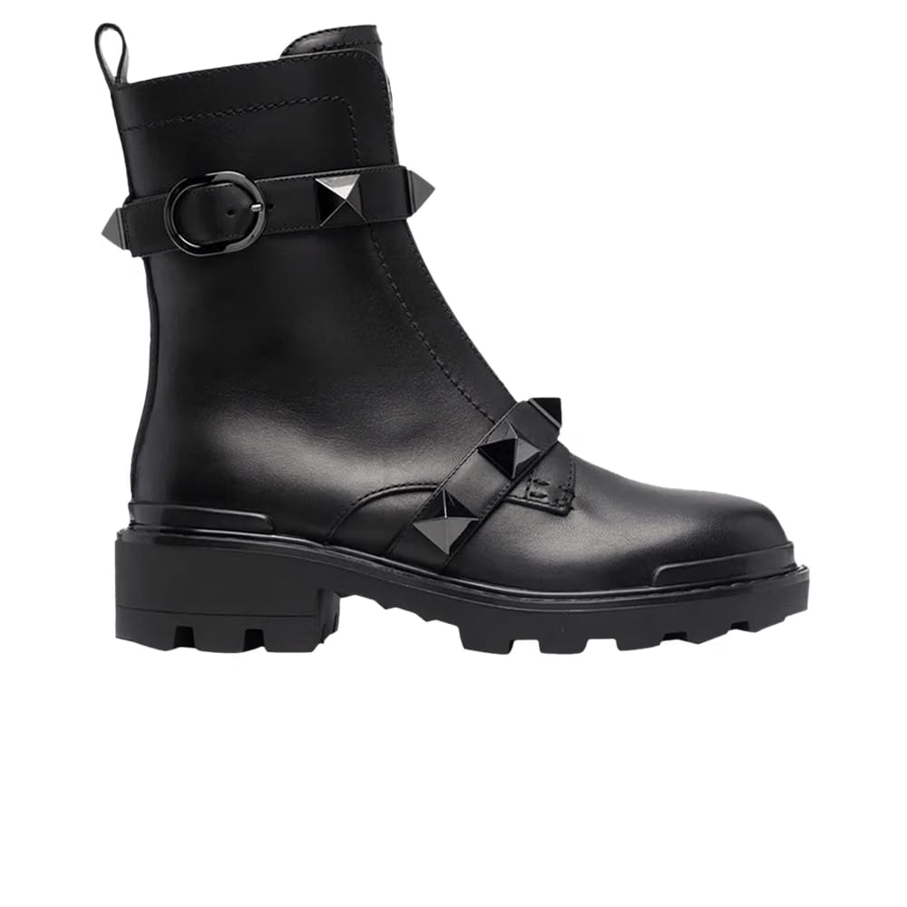 Valentino Wmns Roman Stud Ankle Boot 'Black'