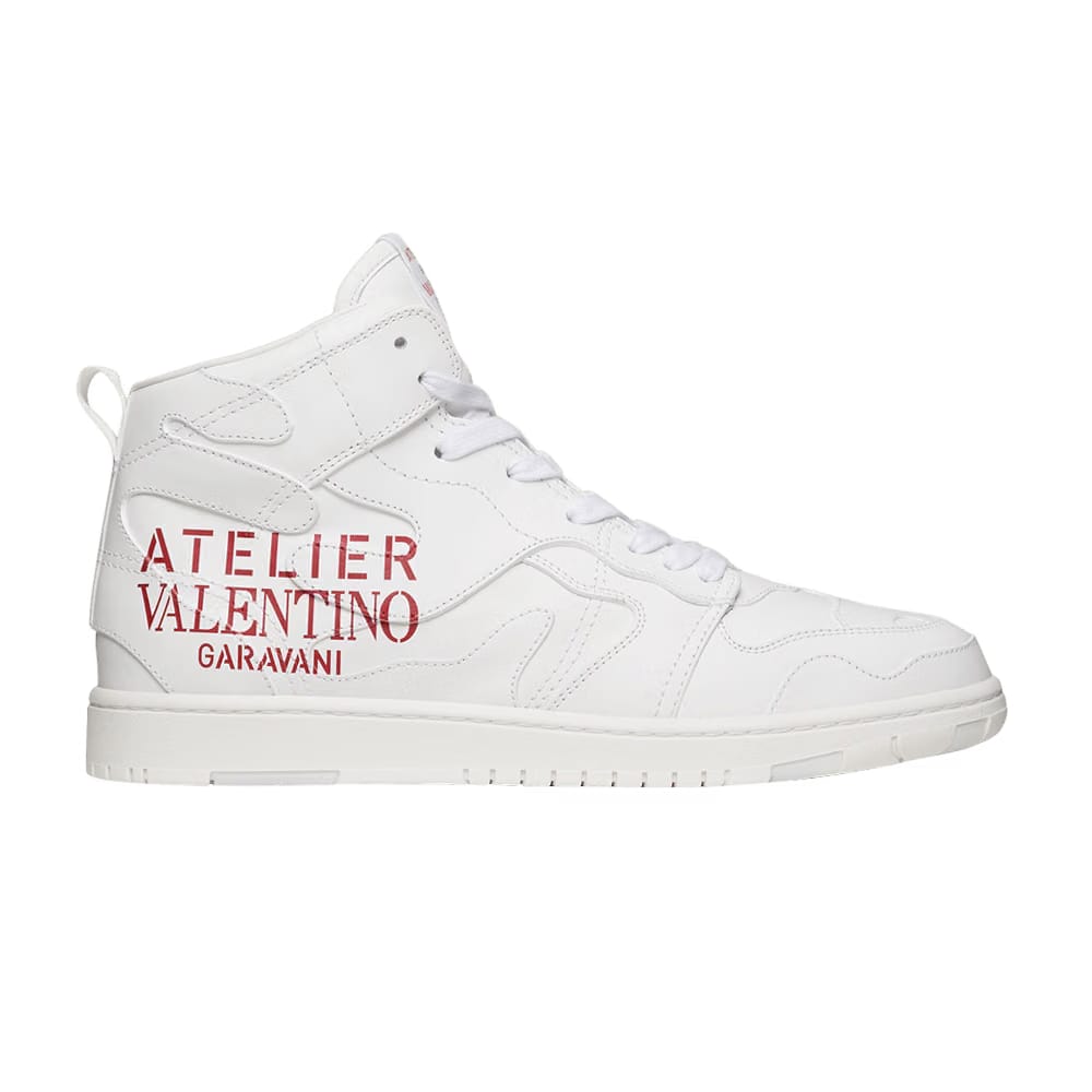 Valentino Atelier 07 High Sneaker Camouflage Edition - White