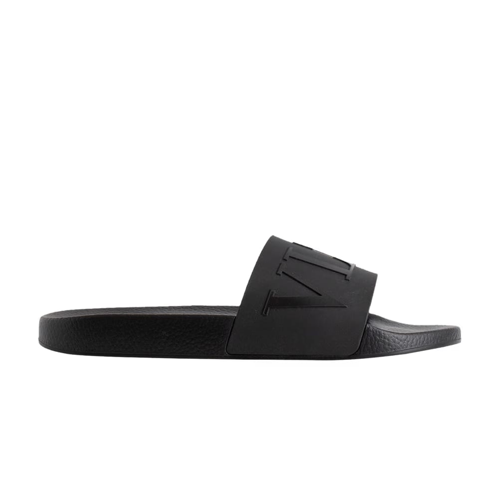 Valentino VLTN Rubber Slider Triple Black