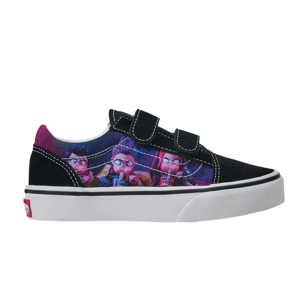 K-Pop Demon Hunters x Vans Old Skool Little Kid Black Purple