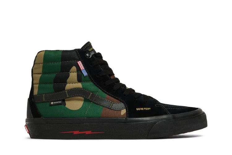 DEFCON x Vans Sk8-Hi Notchback GTX Black Woodland Camo