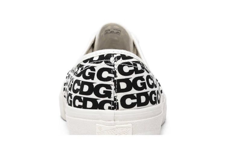 Comme des Garçons x Vans Authentic CDG Print - Black White 2018