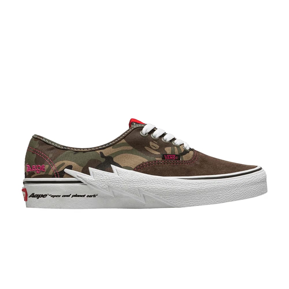 AAPE x Vans Authentic Bolt - Green Camo