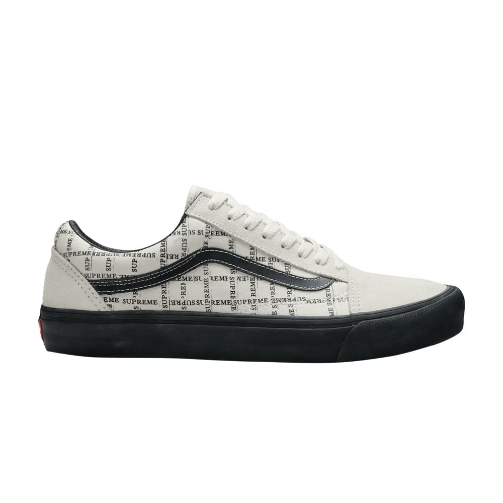 Supreme x Vans Old Skool Pro Logo Pattern - White