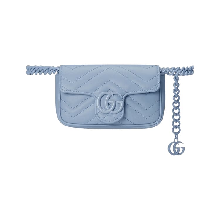 Gucci GG Marmont Belt Bag Pale Blue