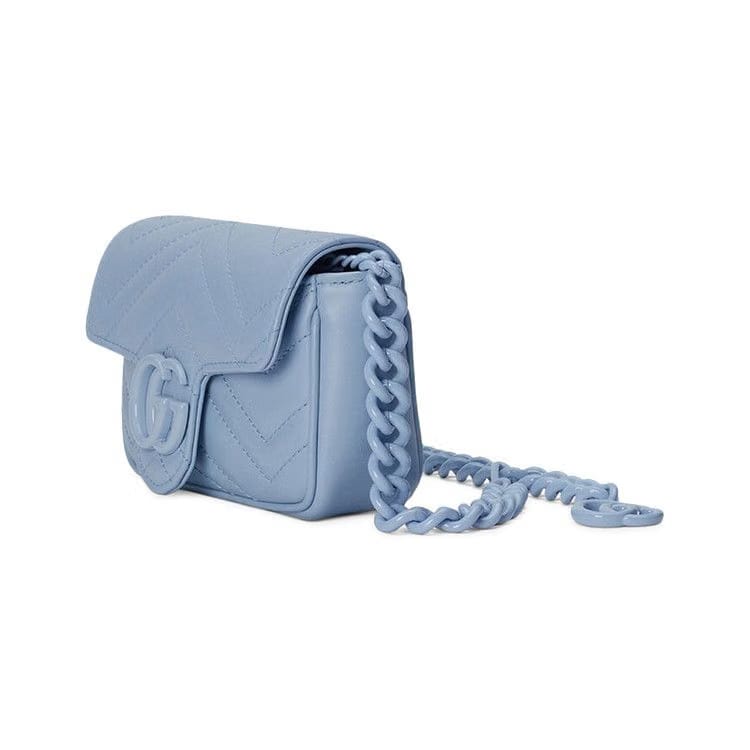 Gucci GG Marmont Belt Bag Pale Blue