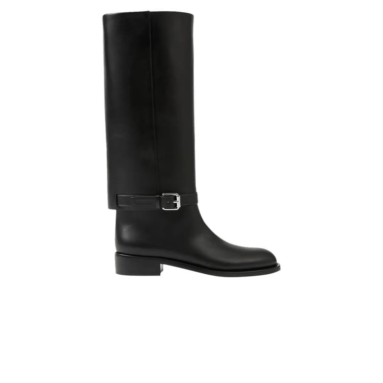 Burberry Wmns Leather Boot 'Black'