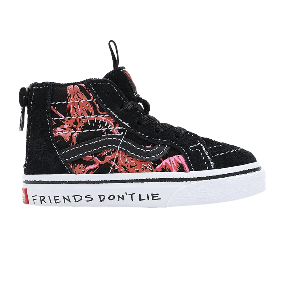 Stranger Things x Vans Sk8-Hi Zip Toddler Upside Down