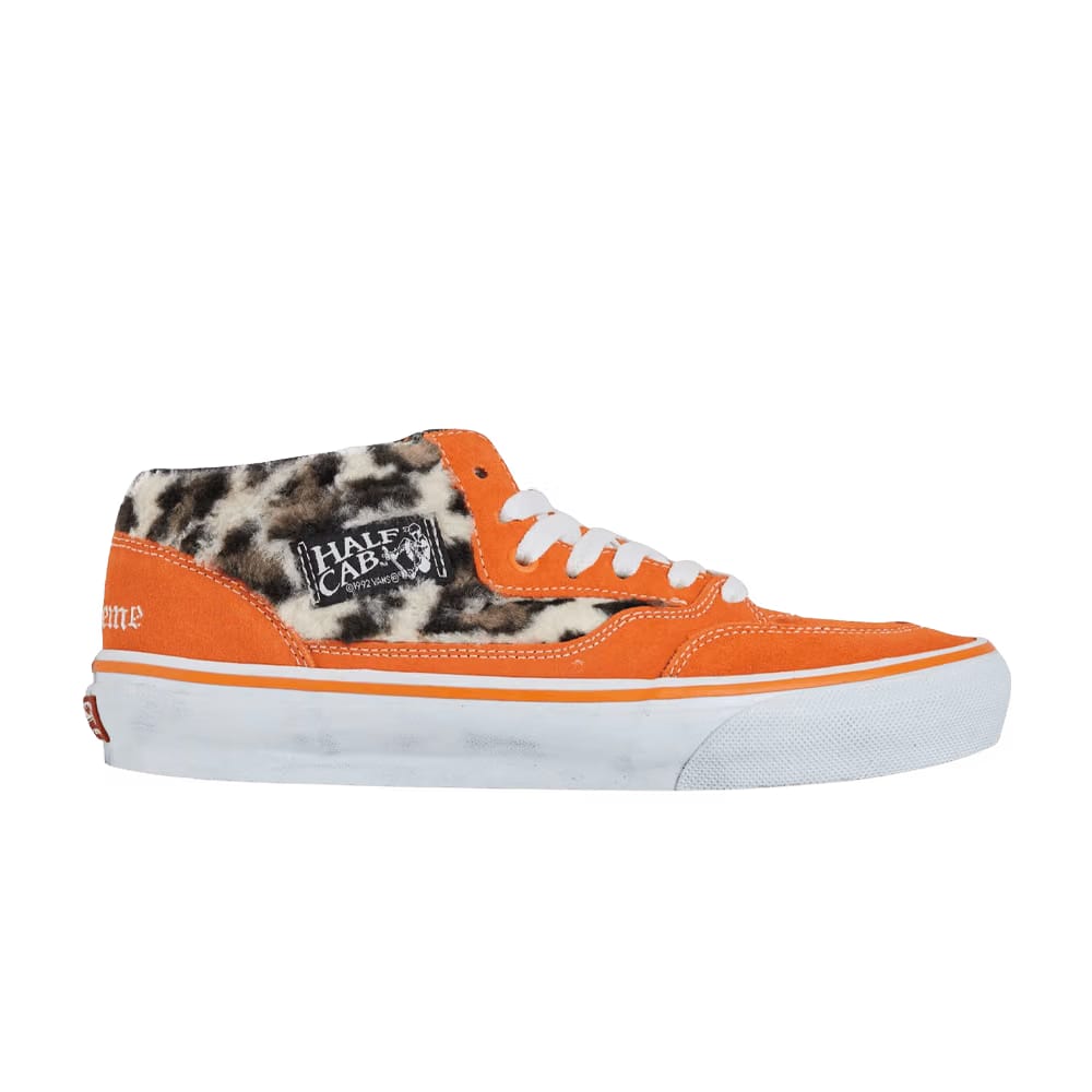 Supreme x Vans Skate Half Cab '92 Leopard Pack - Orange
