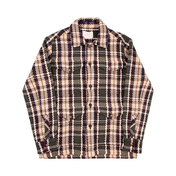 Aimé Leon Dore Plaid Shirt-Jacket Rosin Combo