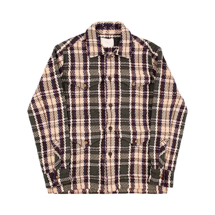 Aimé Leon Dore Plaid Shirt-Jacket Rosin Combo