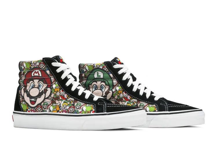Nintendo x Vans Sk8-Hi Reissue Mario and Luigi