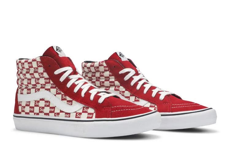Supreme x Vans Sk8-Hi Pro Checkered Red