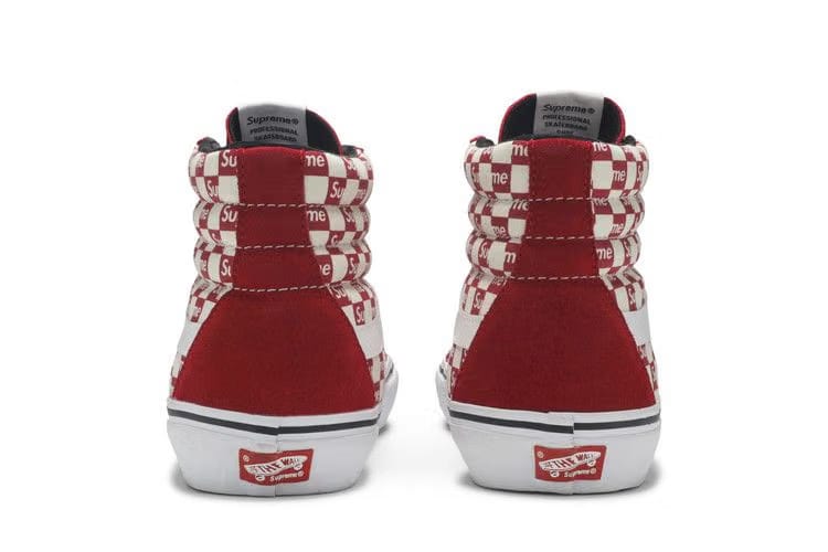 Supreme x Vans Sk8-Hi Pro Checkered Red