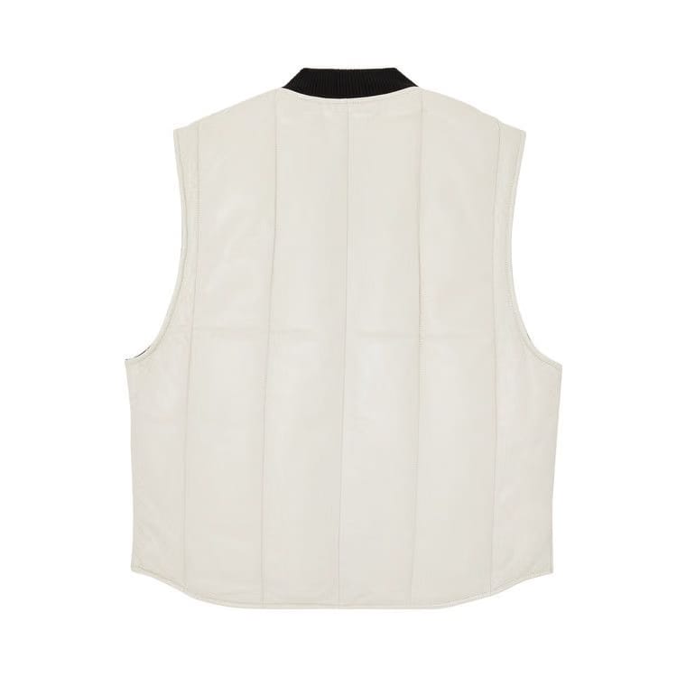 Supreme x Dickies Leather Work Vest White