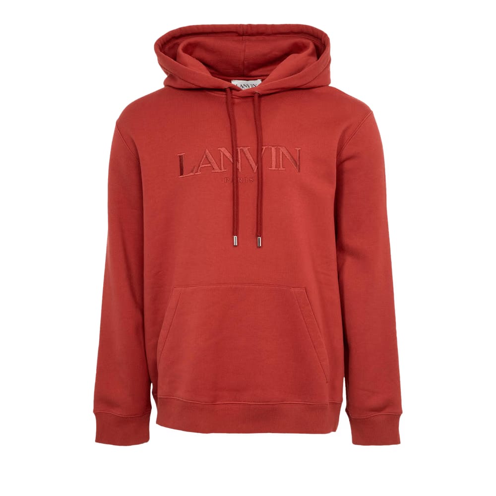 Lanvin Logo Hoodie Turkish Red