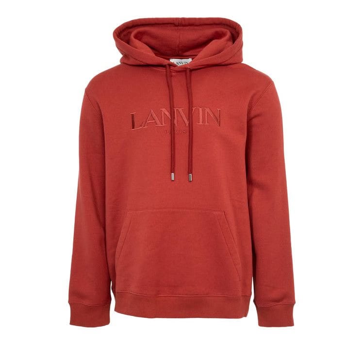 Lanvin Logo Hoodie Turkish Red