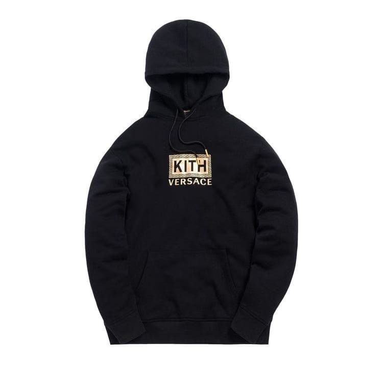 Kith x Versace Greek Key Hoodie Black