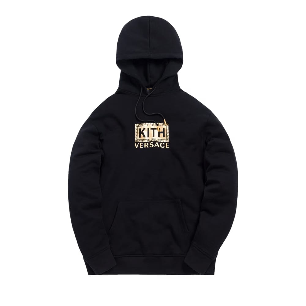 Kith x Versace Greek Key Hoodie Black