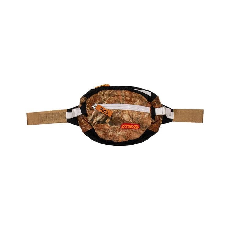 Heron Preston Camouflage CTNMB Padded Fanny Pack Bag Brown
