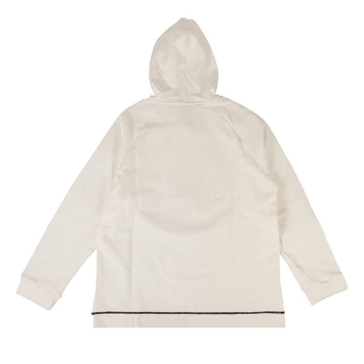 Fendi Logo Stripe Hoodie White