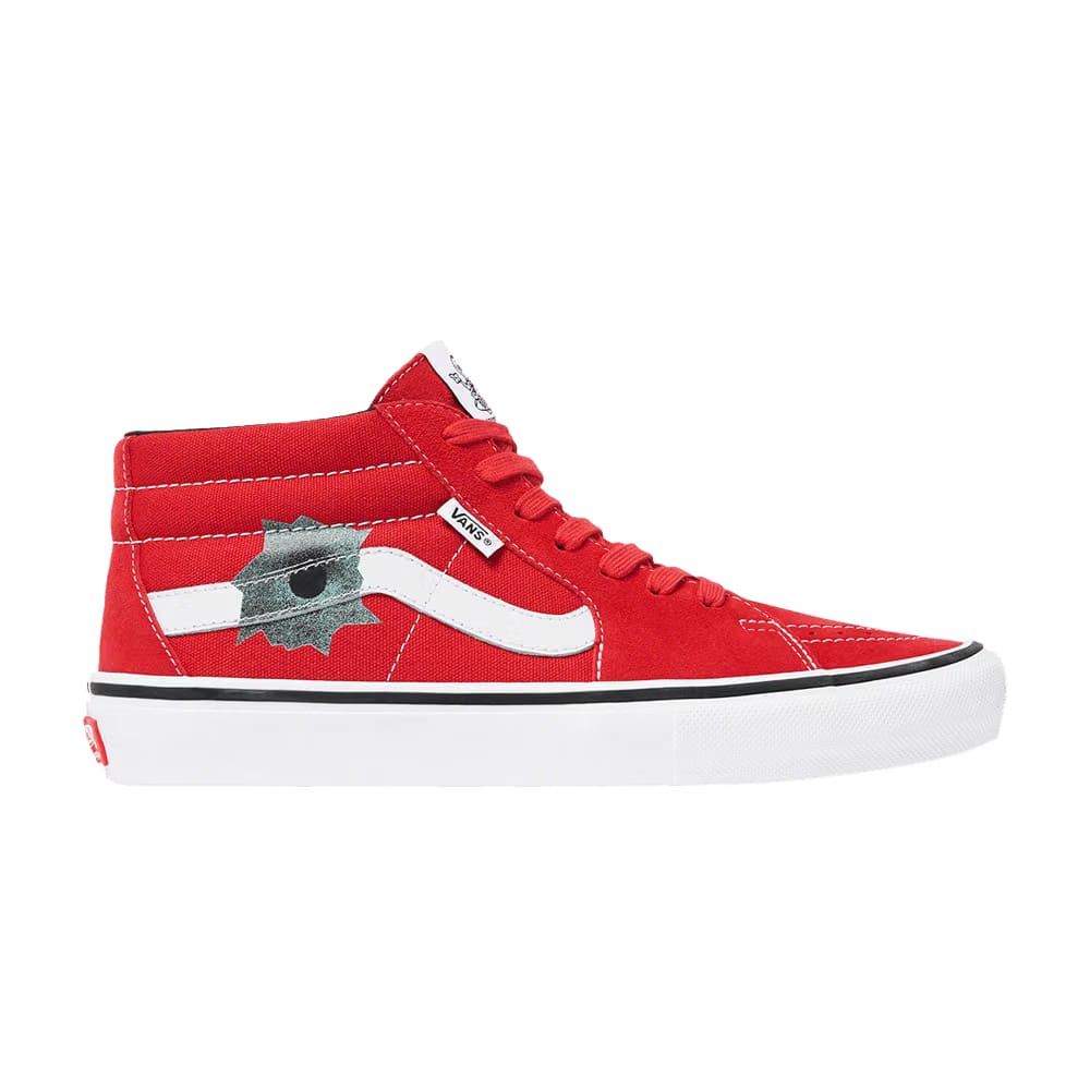 Supreme x Nate Lowman x Vans Skate Grosso Mid Red