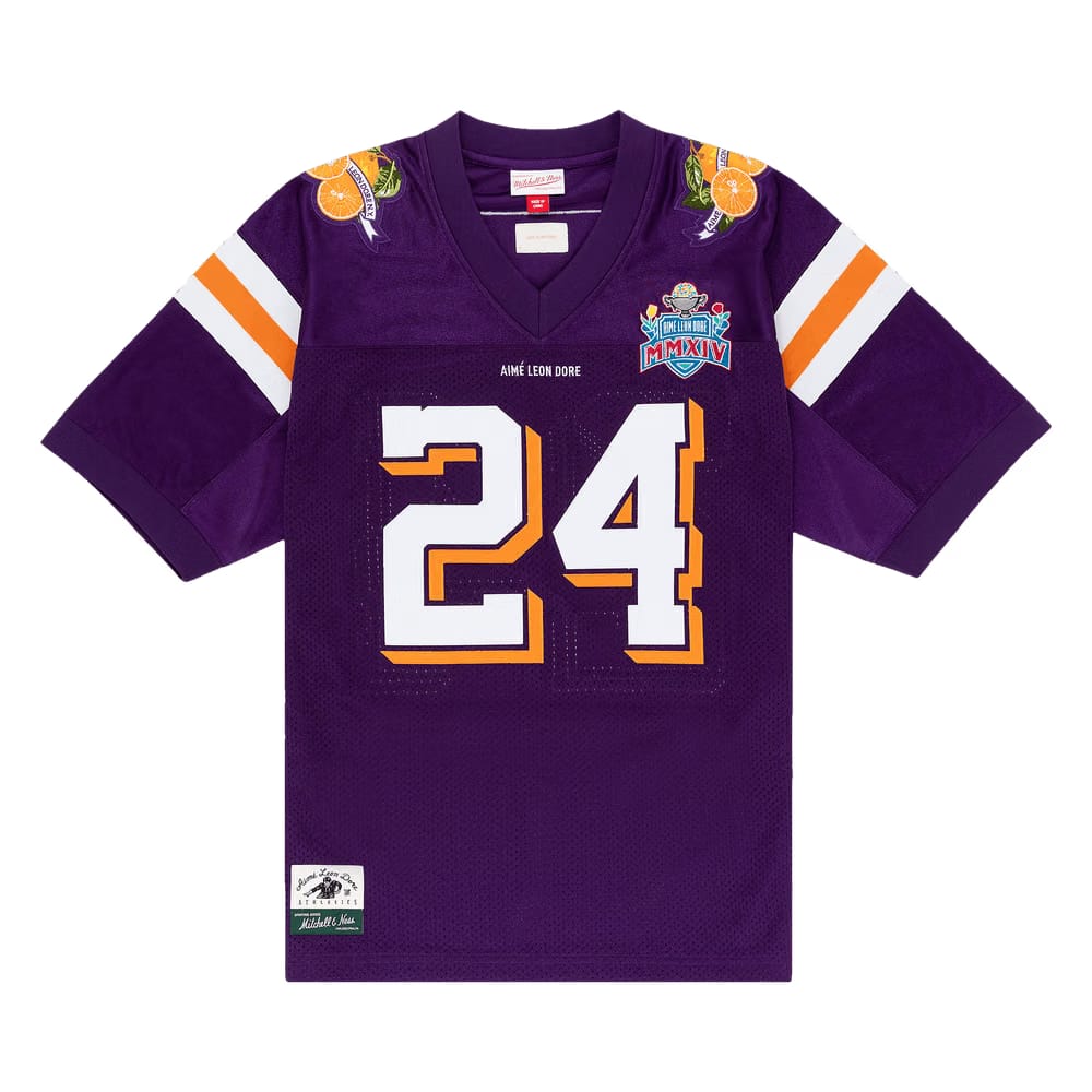 Aimé Leon Dore x Mitchell & Ness Team Football Jersey Purple