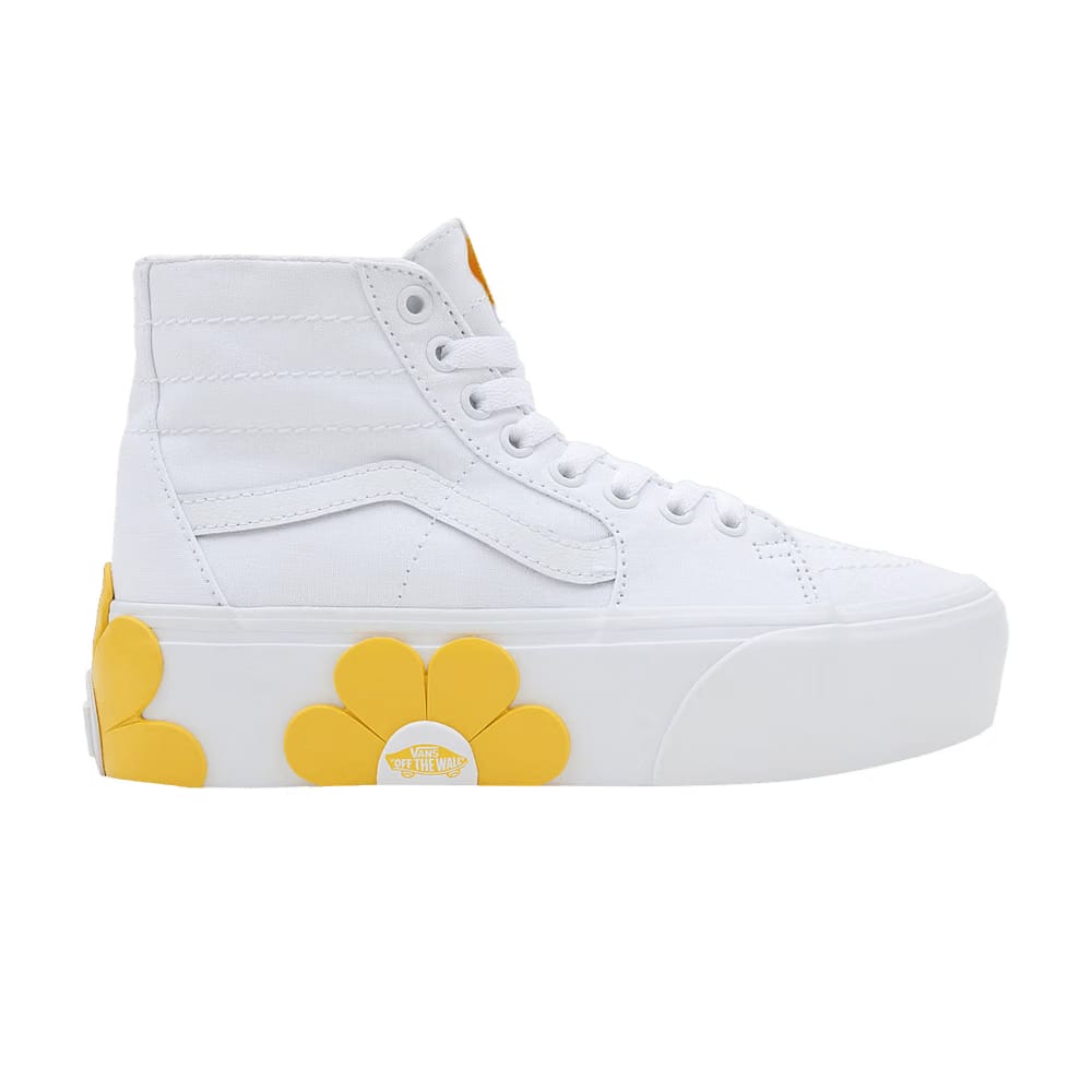 Vans SK8-Hi Tapered Stackform White Yellow Flower
