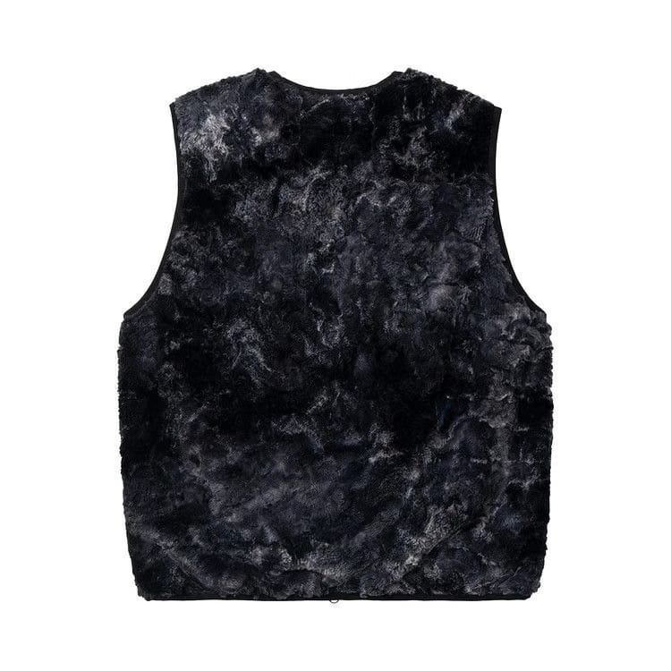 Brain Dead Novelty Dyed Fur Sunflower Tactical Vest Black