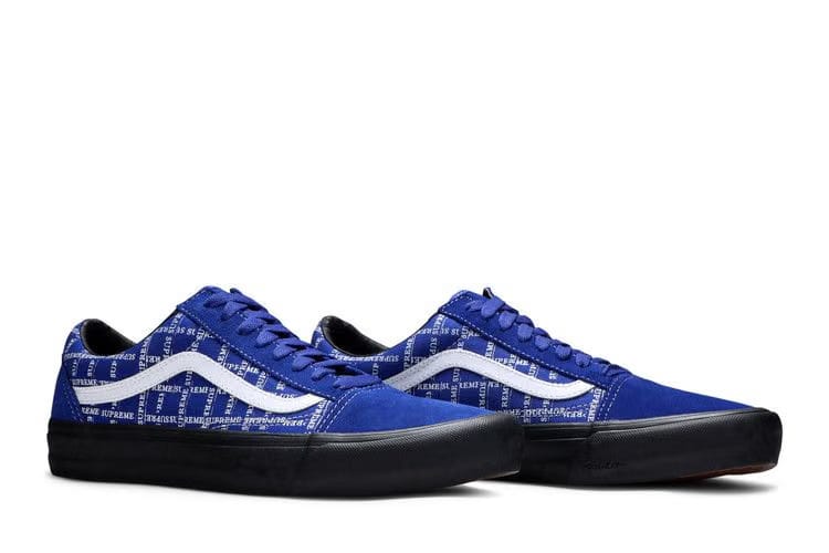 Supreme x Vans Old Skool Pro Logo Pattern - Royal