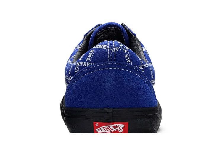 Supreme x Vans Old Skool Pro Logo Pattern - Royal
