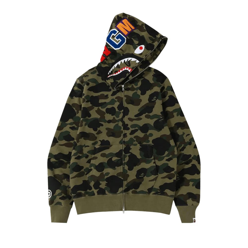BAPE SHARK CAMO 1ST ZIPPER