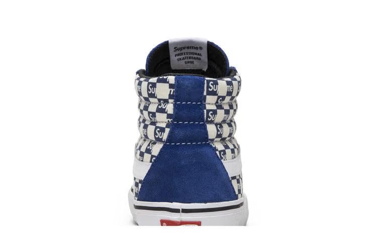 Supreme x Vans Sk8-Hi Pro Checkered Blue
