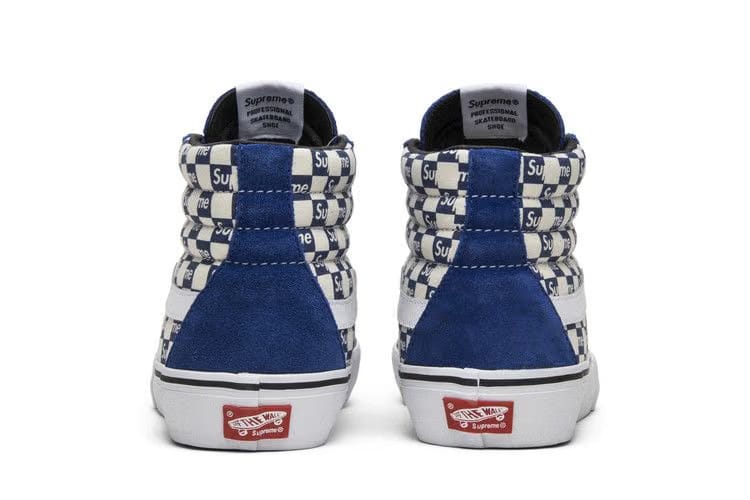Supreme x Vans Sk8-Hi Pro Checkered Blue