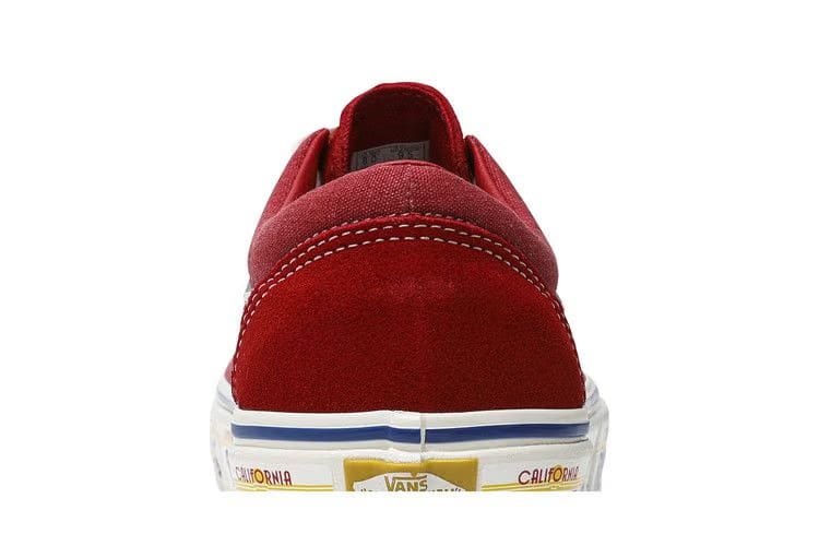 Rhude x Vans Bold Ni California Plate - Red